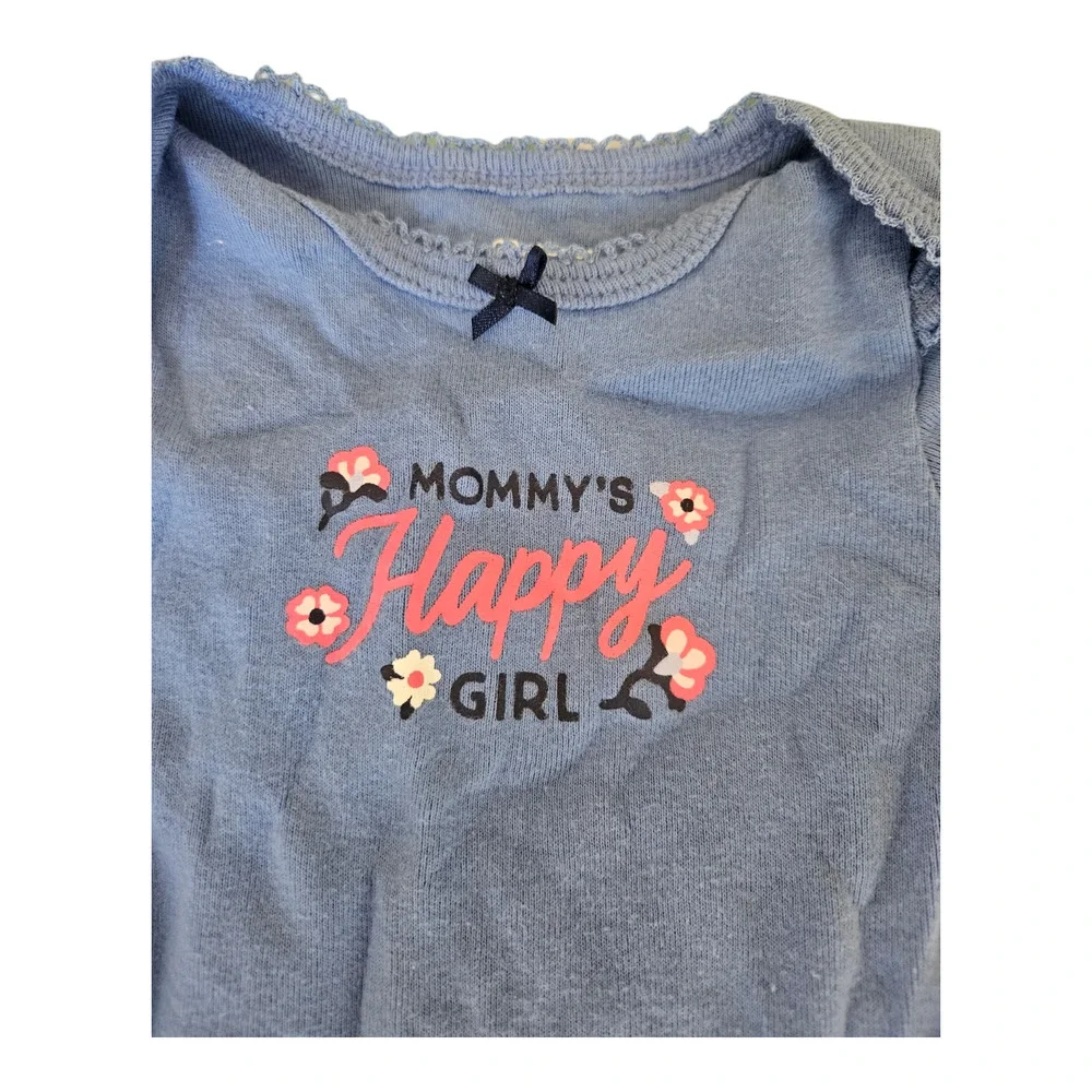 Carter's 3m Blue Short Sleeve Bodysuit